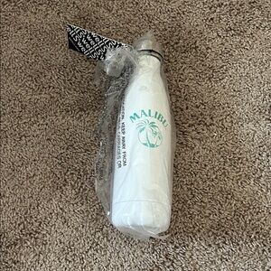 Malibu White and Green Insulated Bottle